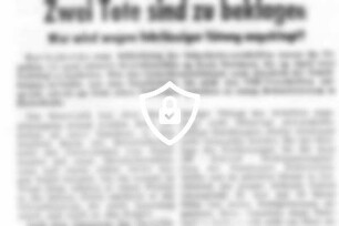 Zwei Tote sind zu beklagen