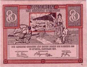 Notgeld der Gemeinde Gußwerk, Österreich