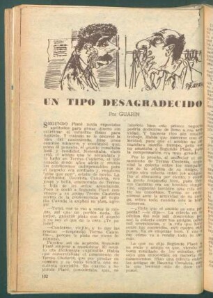 Un tipo desagradecido
