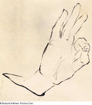 Seine Hand beim Erklären (Hans Richter)
