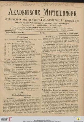 Nr. 10 (7. Januar 1899)