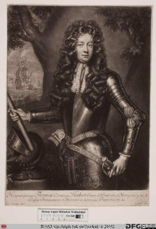 Bildnis Thomas Herbert, 1683 8. Earl of Pembroke, 5. Earl of Montgomery