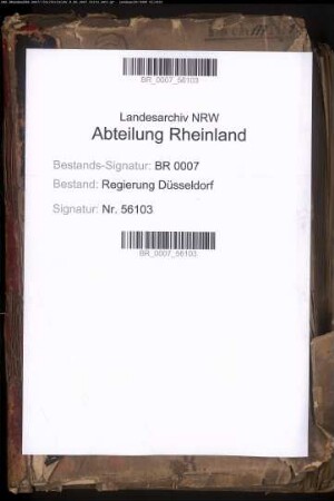 Aufseher und Pförtner des Arresthauses zu Elberfeld Band 16
