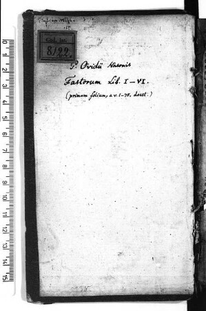 Ovidii Fastorum libri VI cum glossis marginalibus - BSB Clm 8122