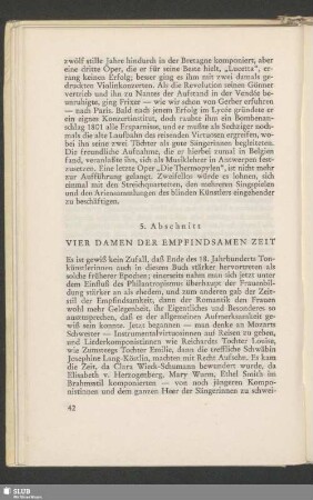 5. Abschnitt: Vier Damen Der Empfindsamen Zeit