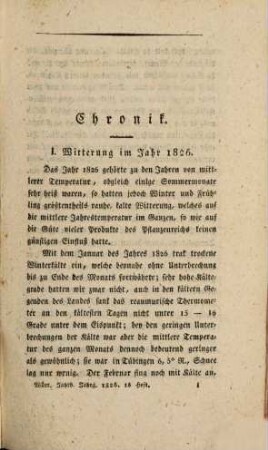 Württembergische Jahrbücher für vaterländische Geschichte, Geographie, Statistik und Topographie. 1826