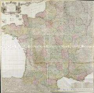 Carte de France. Mit einer Nebenkarte: Isles d'Ouessant