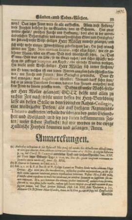Anmerckungen.