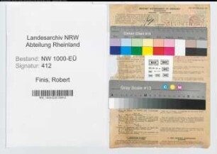 Entnazifizierung Robert Finis, geb. 25.05.1895 (Lehrer)