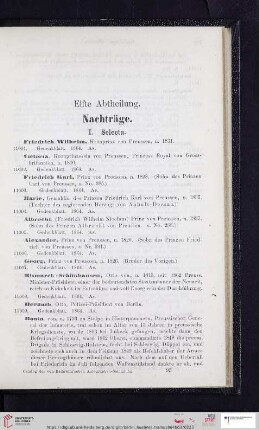 I. Selecta (Nr. 11001 - 11040)