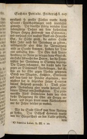 607-618, Fuer die Stadt Luebeck war keine Rettung zu ...