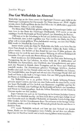 Das Gut Wulksfelde im Alstertal
