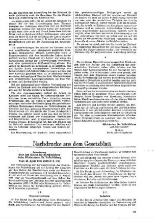 Anordnung über den Beirat für Berufsbildung beim Ministerium für Volksbildung : Vom 13. April 1961 (GBl II S. 175) ; [Nachdrucke aus dem Gesetzblatt]