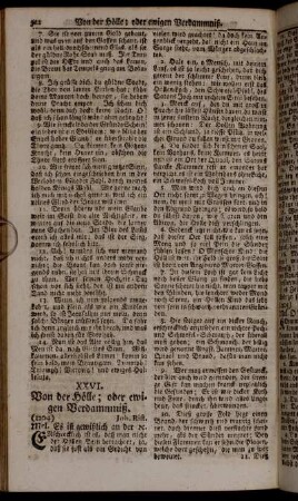 XXVI. Von der Hölle; oder ewigen Verdammniß.