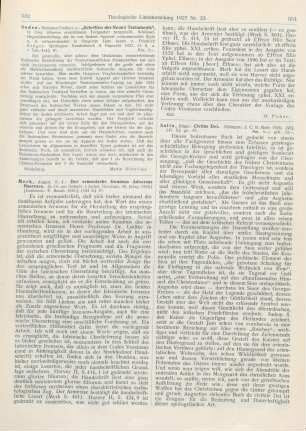 533-534 [Rezension] Merk, August, Der armenische Irenaeus Adversus Haereses