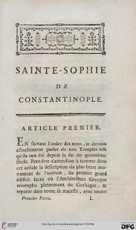 Sainte-Sophie de Constantinople
