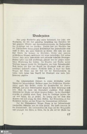 Wendezeiten