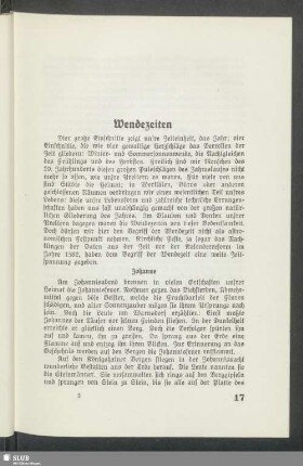 Wendezeiten