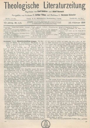49-51 [Rezension] Neubauer, Jakob, Bibelwissenschaftliche Irrungen