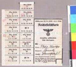 Lebensmittelkarte für Fleischwaren
