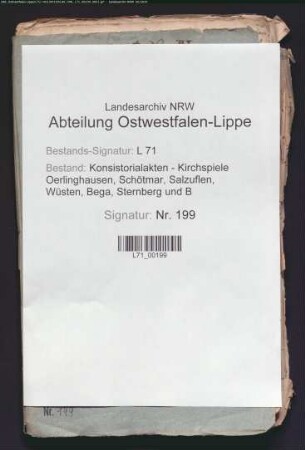 Kirchen- und Pfarrbesitzungen und Einkünfte (v.a. Forderungen)
