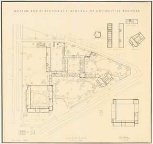 Antikenmuseum, Bagdad - Museum and Directorate General of Antiquities, Baghdad: Lageplan 1:500