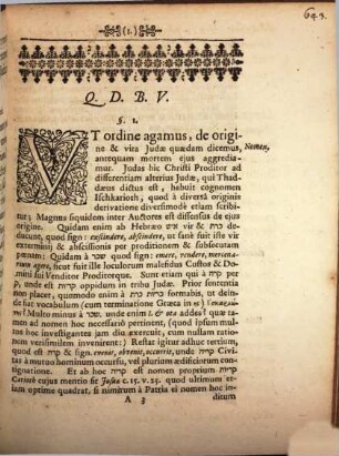 Disp. philol. de pernicie et morte Iudae tu prodotu