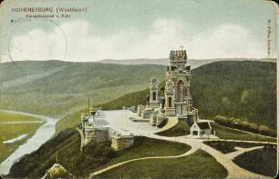 Hohensyburg (Westfalen) - Kaiserdenkmal u. Ruhr