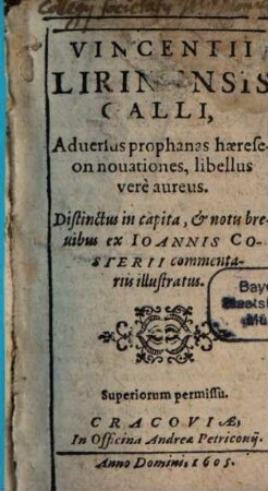 Adversus profanas haereseon novationes libellus