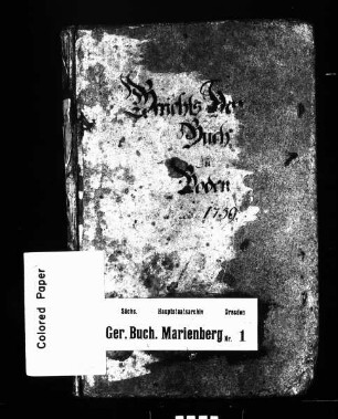 Kauf- und Konsensbuch von Boden (bei Wolkenstein) mit Schindelbach