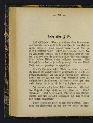 76 Beim alten 3. IV