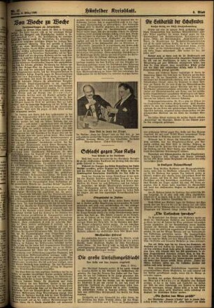 Zweite Ausgabe vom Montag, den 02. März 1936.