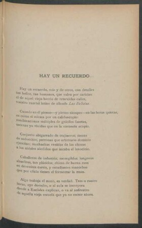 Hay un recuerdo