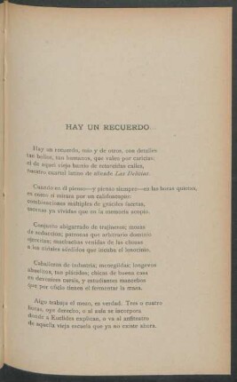 Hay un recuerdo