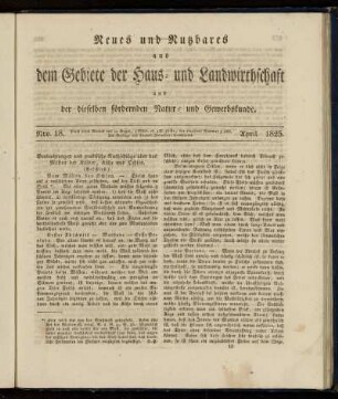 Nro. 18. April 1825.