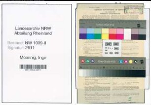 Entnazifizierung Inge Moennig , geb. 25.05.1920 ()
