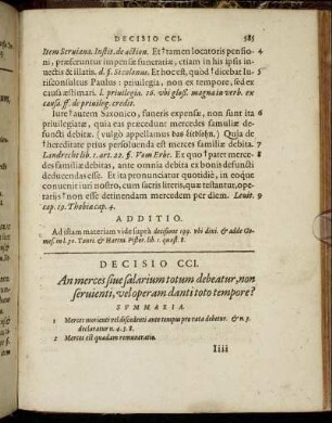 Decisio CCI. - Decisio CCX.