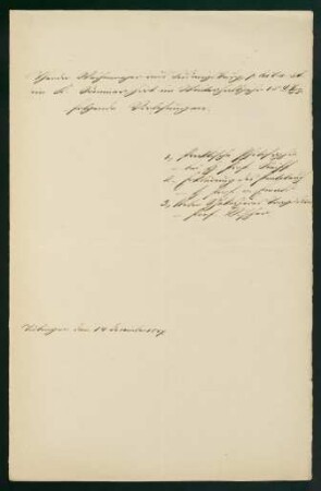 Belegungen Winterhalbjahr 1847/1848