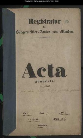 Unter Polizeiaufsicht gestellte Personen - generalia -