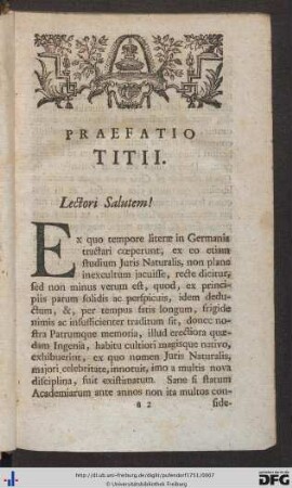 Praefatio Titii.