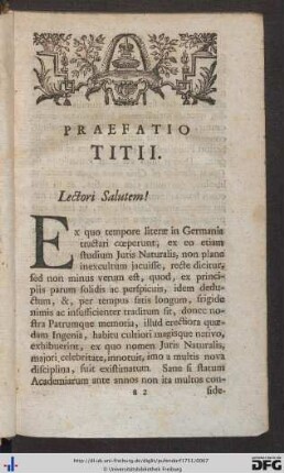 Praefatio Titii.