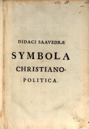 Symbola christiano-politica