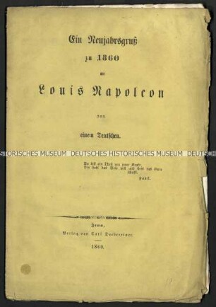 Offener Brief an Louis Napoleon