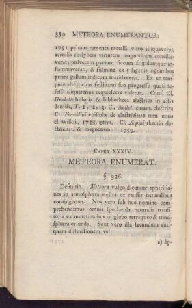 Caput XXXIV. Meteora Enumerat