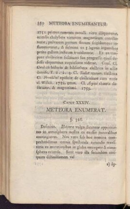 Caput XXXIV. Meteora Enumerat