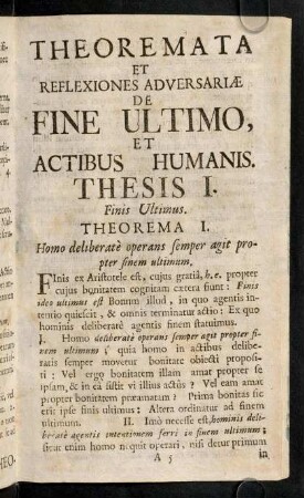 9-21, Thesis I
