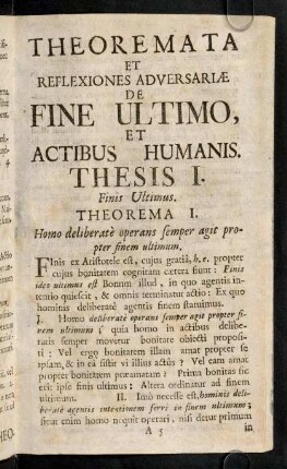 9-21, Thesis I
