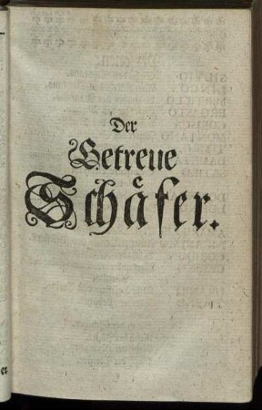 Der Getreue Schäfer