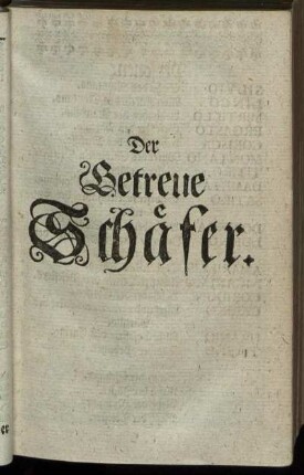 Der Getreue Schäfer
