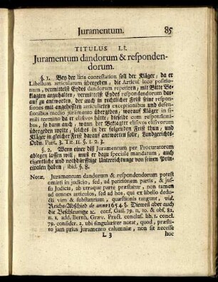 Titulus LI. Juramentum dandorum & respondendorum. - Titulus LXI. Libellus.